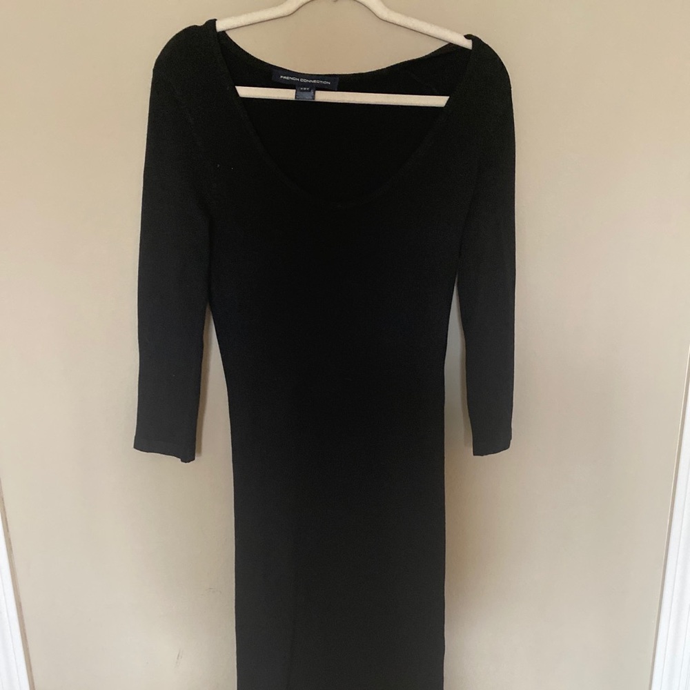 french connection Sweater dress 6 Midi Black